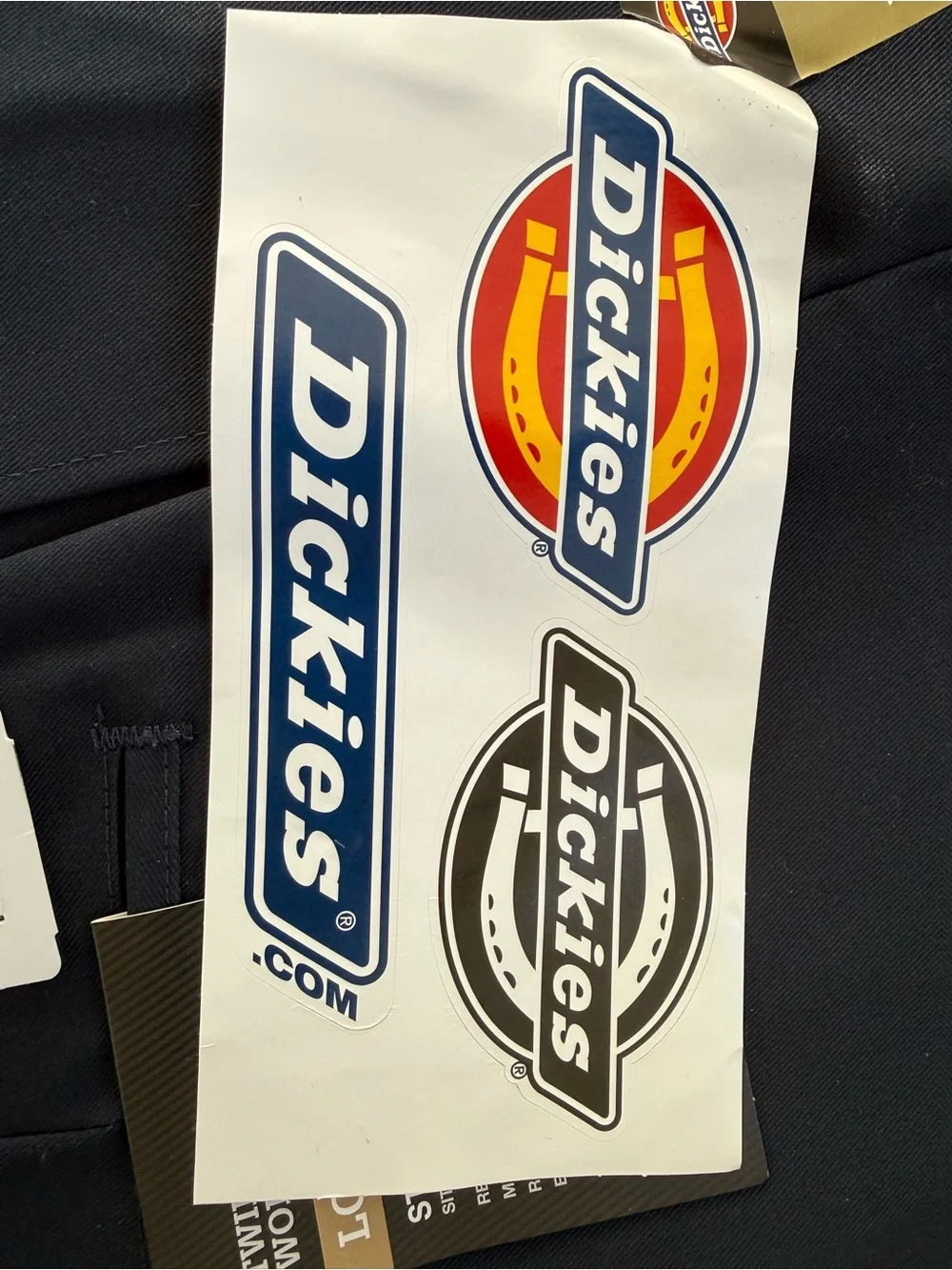 Dickies Navy Blue Twill Reinforced-Knee Work Pants